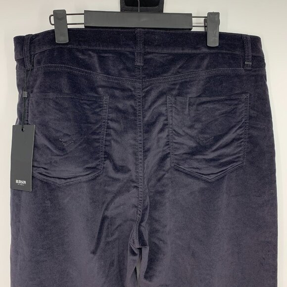 Hudson Jeans Barbara Super Skinny Velvet Purple Ankle NWT - Picture 8 of 12